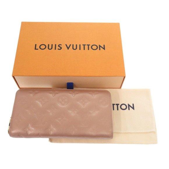 Louis Vuitton Monogram Embossed M81708 Lambskin Rose Gold Long Wallet Pink LV... - Picture 3 of 8